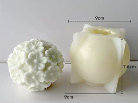 Molde silicona esfera de hortensia